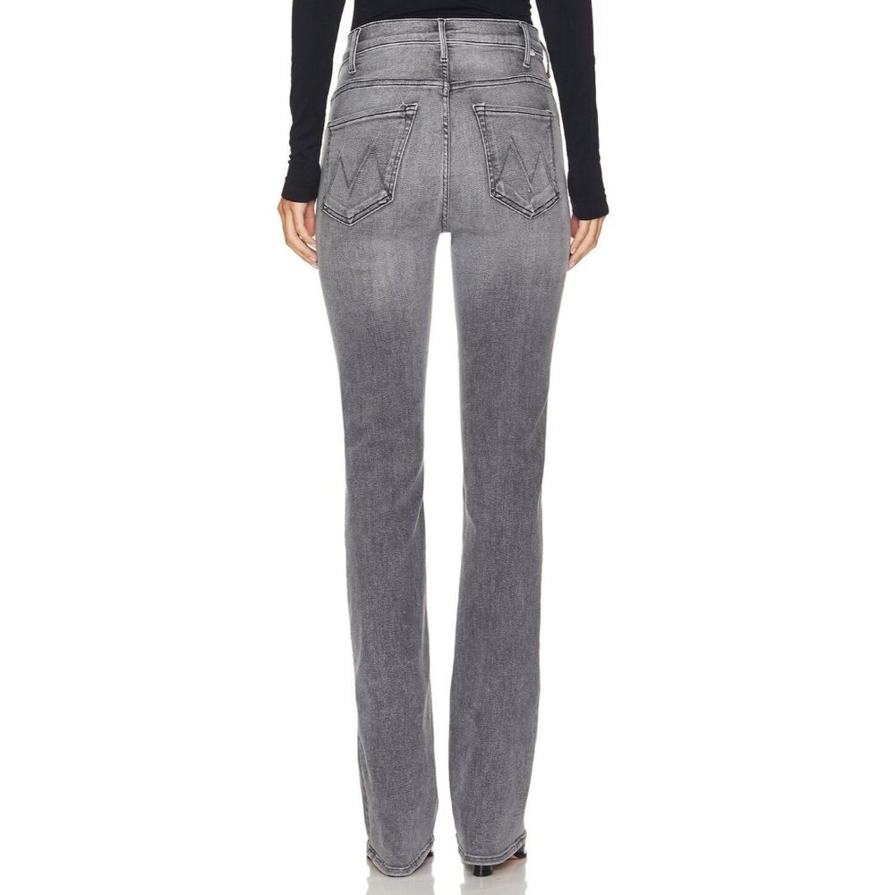 NWT Mother LIL Hustler Heel in Magic 8 Ball High Rise Flare Stretch Jeans 28 - Picture 3 of 10